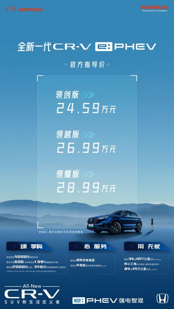  东风Honda强电智混技术品牌发布 全新一代CR-V e:PHEV焕新上市 